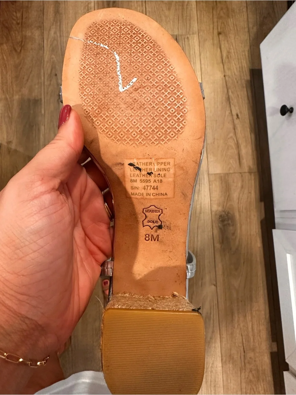 Silver Tory Burch heels